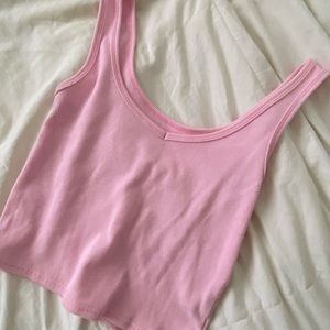 SHEIN light pink crop top